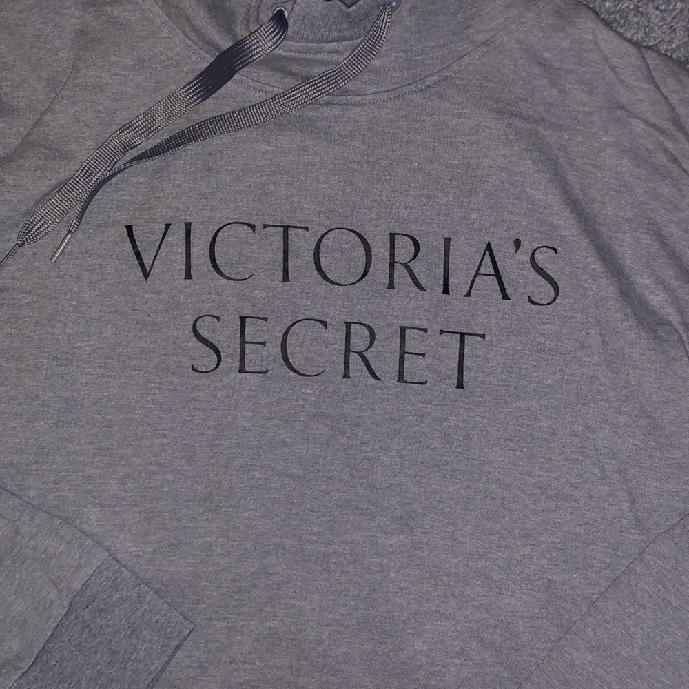 Victoria's Secret Grey Hoodie Pull Over - Picture 2 of 4